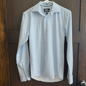 Brooks Brothers Light Blue Checkered Dress Shirt